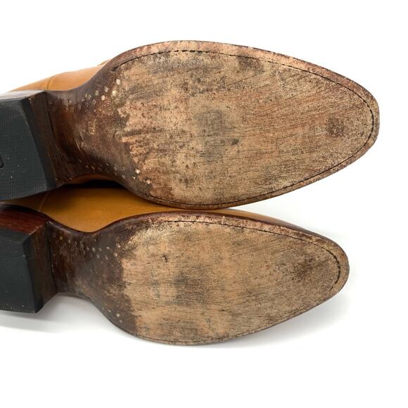 TECOVAS The Penny Leather Ankle Boot Caramel Tan 8.5 B - Picture 16 of 16